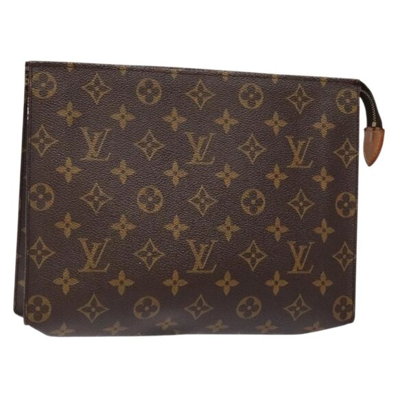 LOUIS VUITTON Monogram Poche Toilette 26 Pouch M47542 LV Auth 139024 - Picture 1 of 16